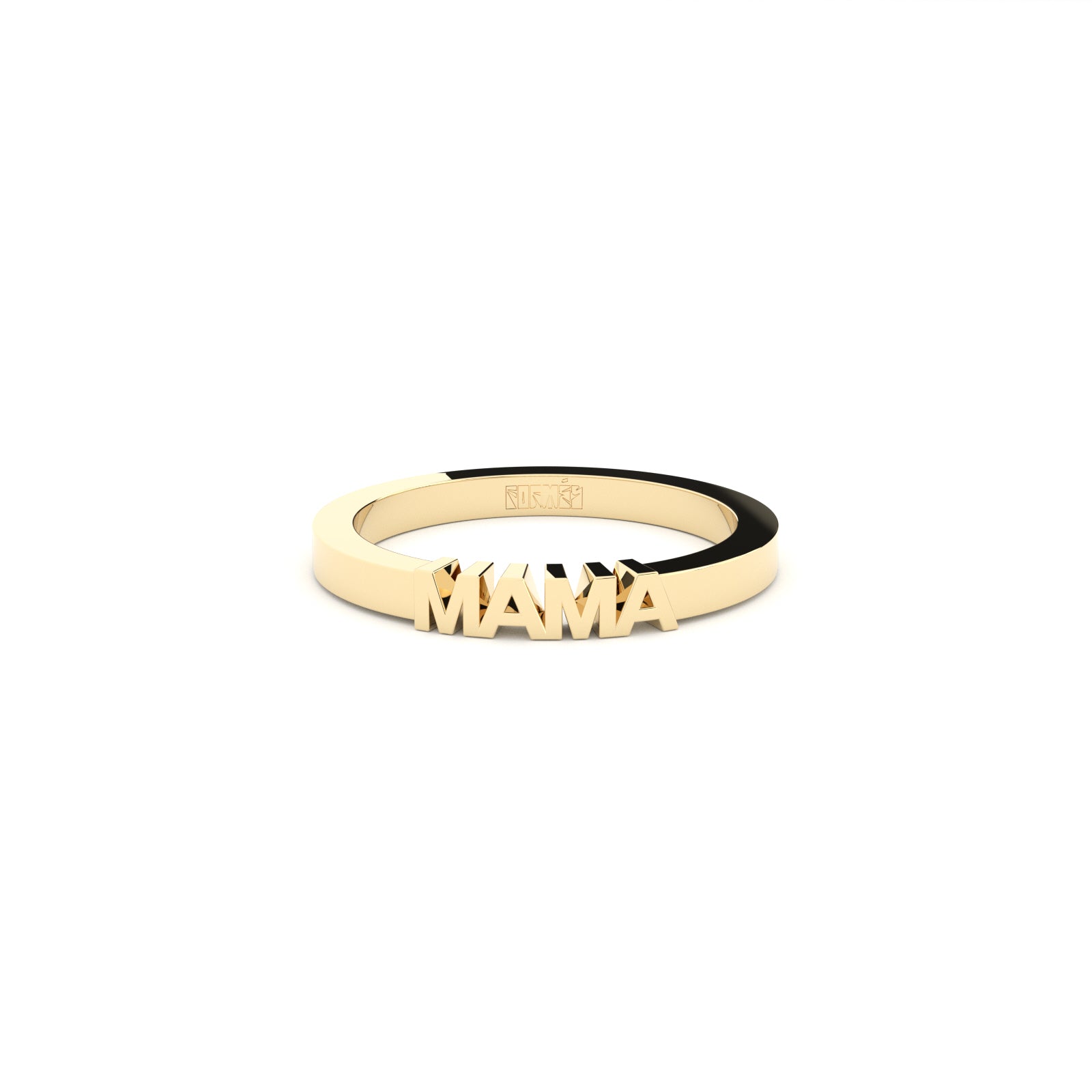 mama ring designer created fine edgy golden ring from Formes yellow