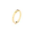 mama ring designer created fine edgy golden ring from Formes yellow side