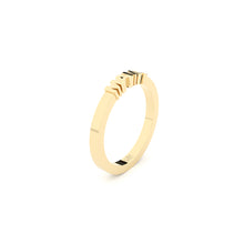 mama ring designer created fine edgy golden ring from Formes yellow side