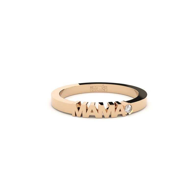 mama ring with lab grown diamonds petite by Formes