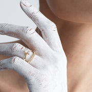 Reflection ring, oval diamond, 1.81 ct by Formesjewelry.com