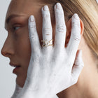 luxury pear diamond ring statement or engagement with lab grown or natural  diamonds by Formes