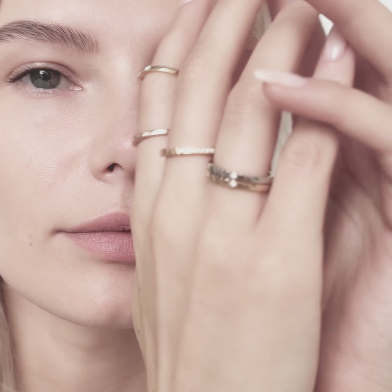 mama eternity ring with lab grown diamonds by Formes