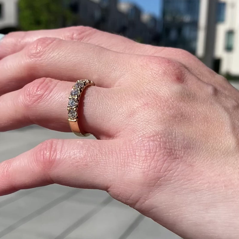 Grace half eternity ring