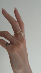 Oval statement ring