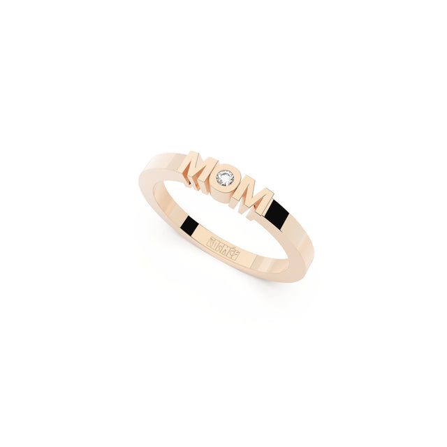 ring MOM rose gold side
