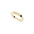 Mom ring in yellow gold and diamonds by Formes Fine Jewelry