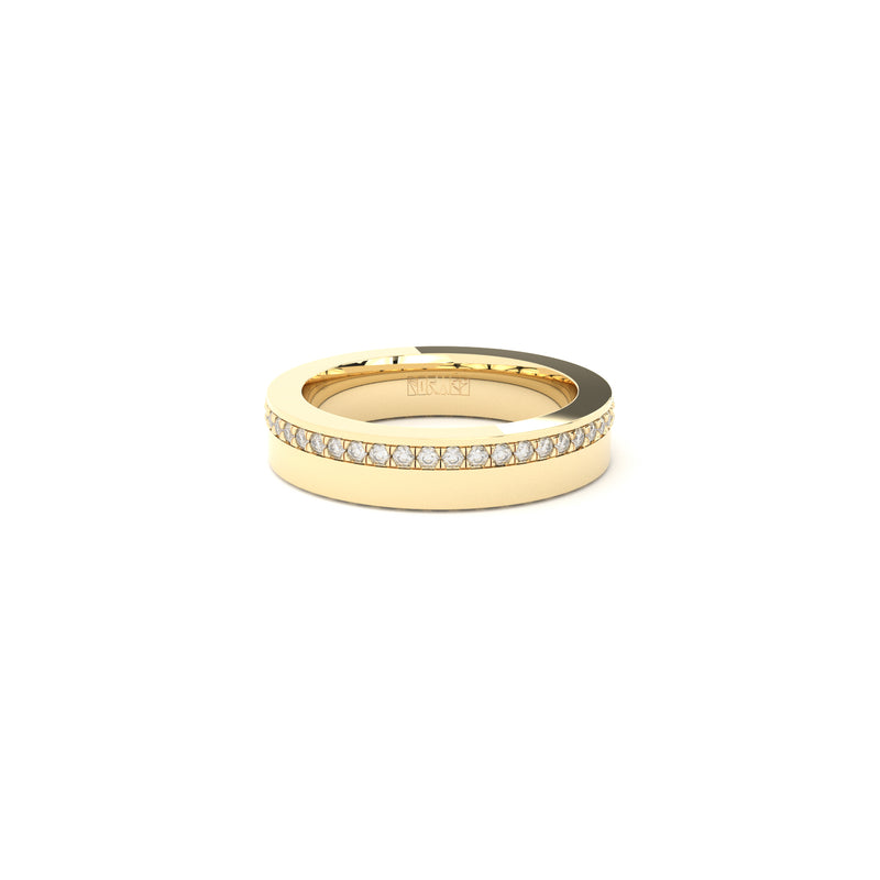 simplicity diamonds line ring 