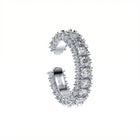 stunning diamond ear cuff and ring by Formes Fine jewelry white