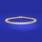 Tennis bracelet with diamonds by Formes Fine Jewelry with perfect closure