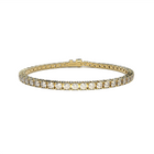 Tennis bracelet with diamonds by Formes Fine Jewelry with perfect closure