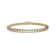 Tennis bracelet with diamonds by Formes Fine Jewelry with perfect closure