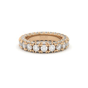 three diamond row eternity band with diamonds by Formes