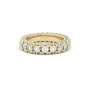 three diamond row eternity band with diamonds by Formes