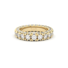 three diamond row eternity band with diamonds by Formes