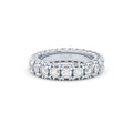 Reflection luxury three-row diamond eternity band