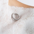 Reflection luxury three-row diamond eternity band