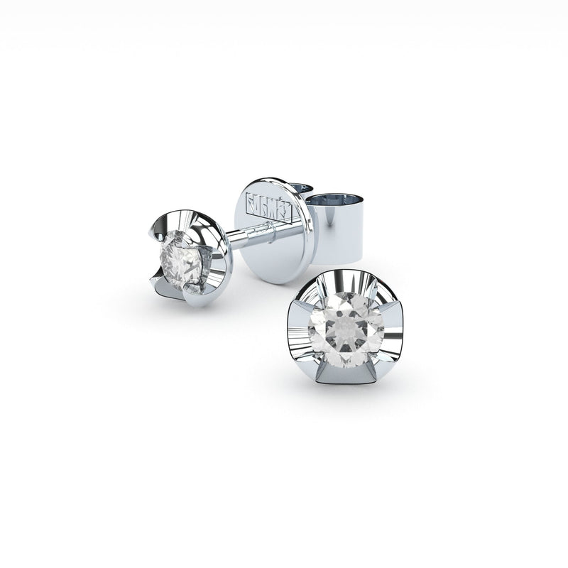 white gold stud earrings with diamonds 