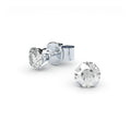 white luxury diamond studs handmade by Formes