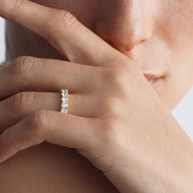 luxury eternity ring with diamonds by Formes