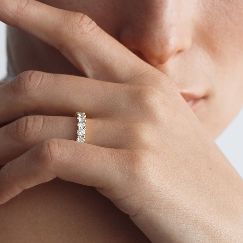 luxury eternity ring with diamonds by Formes