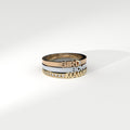 boy ring from gold with lab grown diamond designed by Formes