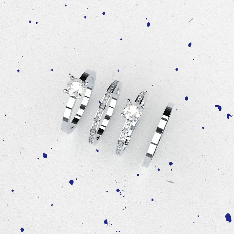 edgy eternity band with lab grown or natural diamonds by formes