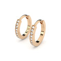 fine lab grown diamonds hoop earrings