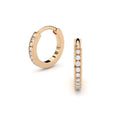 fine lab grown diamonds hoop earrings