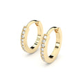 fine lab grown diamonds hoop earrings