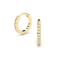 fine lab grown diamonds hoop earrings