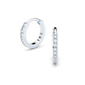 fine lab grown diamonds hoop earrings