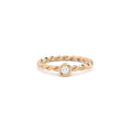 lab grown diamond twisted ring