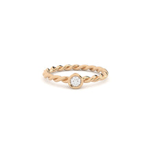 lab grown diamond twisted ring