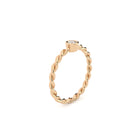 lab grown diamond twisted ring