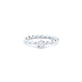 lab grown diamond twisted ring
