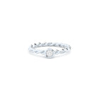lab grown diamond twisted ring