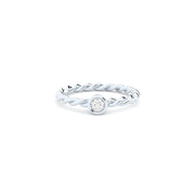 lab grown diamond twisted ring