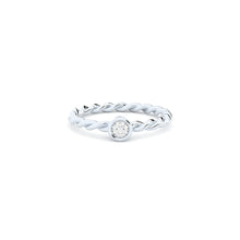 lab grown diamond twisted ring