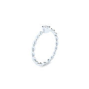 lab grown diamond twisted ring