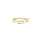 lab grown diamond twisted ring