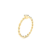 lab grown diamond twisted ring