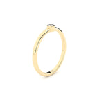 bezel set engagement ring with lab grown or natural diamonds by Formes