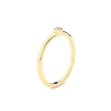 bezel set engagement ring with lab grown or natural diamonds by Formes
