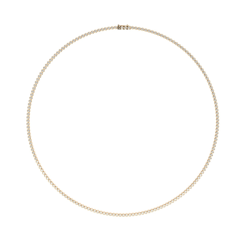 bezel set lab grown diamonds tennis necklace by formes