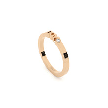 boy ring from gold with lab grown diamond designed by Formes
