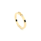 boy ring from gold with lab grown diamond designed by Formes