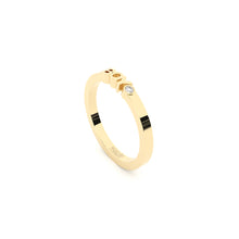boy ring from gold with lab grown diamond designed by Formes