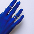 mom ring from gold with lab grown diamond