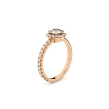 designer halo engagement ring with lab grown or natural diamonds by Formes